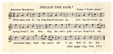 15. Robert Burns, "Phillis The Fair", from The Complete Works of Robert Burns (Self-Interpreting), Vol. 5, New York 1909, p. 202,