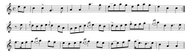 5. "Good Night and Joy be wi’ ye a’", from Niel Gow, Part Second of the Complete Repository, of Original Scots Tunes, 1802