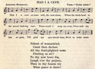 12. Robert Burns, "Had I A Cave", from The Complete Works of Robert Burns (Self-Interpreting), Vol. 5, New York 1909, p. 204
