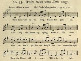 13. Robert Burns, "Phillis The Fair", from James C. Dick (ed.), The Songs of Robert Burns, London 1903, p. 45