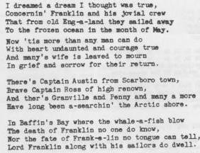 5. From the liner notes  of Wade Hemsworth,  Folk Songs Of The Canadian North Woods, Folkways FW06821, 1955 5. From the liner notes  of Wade Hemsworth,  Folk Songs Of The Canadian North Woods, Folkways FW06821, 1955
