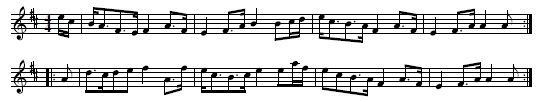 4. "Robbi donna grach - Daft Robin", from: Daniel Dow, A Collection of Ancient Scots Music for the Violin Harpsichord or German Flute Never before Printed Consisting of Ports Salutations Marches or Pibrachs &c., Edinburgh [n. d., ca. 1775], p. 25 