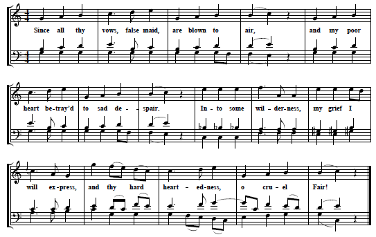 50. "Irische Volksweise (Robin Adair)", text & tune from: Ludwig van Beethoven's Werke. Vollstndige kritisch durchgesehene berall berechtigte Ausgabe. Mit Genehmigung aller Originalverleger. Serie 24. Lieder mit Pianoforte, Violine und Violoncell. No. 259. Volkslieder, Leipzig, n. d. [1864], No. 7, pp. 18-9
