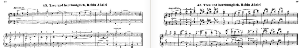 41.  From: Louis Khler, Melodien-Album. Beliebte Melodien fr Pianoforte zu 4 Hnden, Leipzig, ca. 1873, No. 45, pp. 28/9