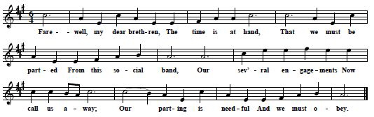 20. "Separation New", from: John G. McCurry, The Social Harp, A Collection Of Tunes, Odes, Anthems, And Set Pieces, Selected from  Various Authors. Together With Much New Music Never Before Published [...], Philadelphia 1855 (reprint Athens, GA 1973), p.23