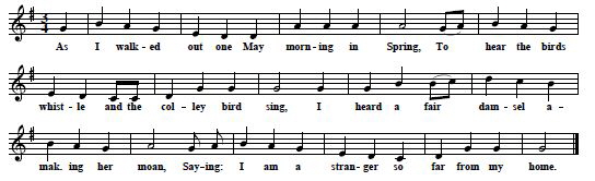 17. "Sweet Europe", from: Cecil Sharp & Charles R. Marson, Folk Songs From Somerset. Second Series, London 1905 , No. XLVI,  pp. 42-3, notes p. 72, "Words and air from Mr. Dibble, of Bridgewater", but edited by Charles Marson