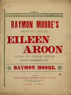 Eileen Aroon 1894, sheet music cover Eileen Aroon 1894, sheet music cover