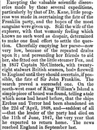 1. From: Lady Jane Franklin, in: The Living Age, No. 852, Boston, 29. 9. 1860, p. 823