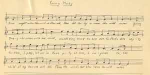 20. The melody of "Mary Of The Wild Moor" as recorded by Ch. Dietz in Wisconsin 1956 (c/o Wisconsin Folk Song Collection)