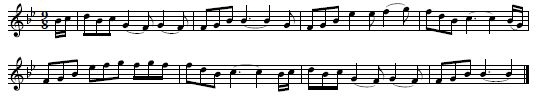 14. "The Blackthorn Cane With A Thong", melody line only, as sung by Biddy Monahan, Rathcarrick, Sligo, Ireland, collected by George Petrie, 1837, published in The Petrie Collection of the Ancient Music of Ireland. Arranged for Piano-forte, Vol 1, Dublin 1855, p. 37