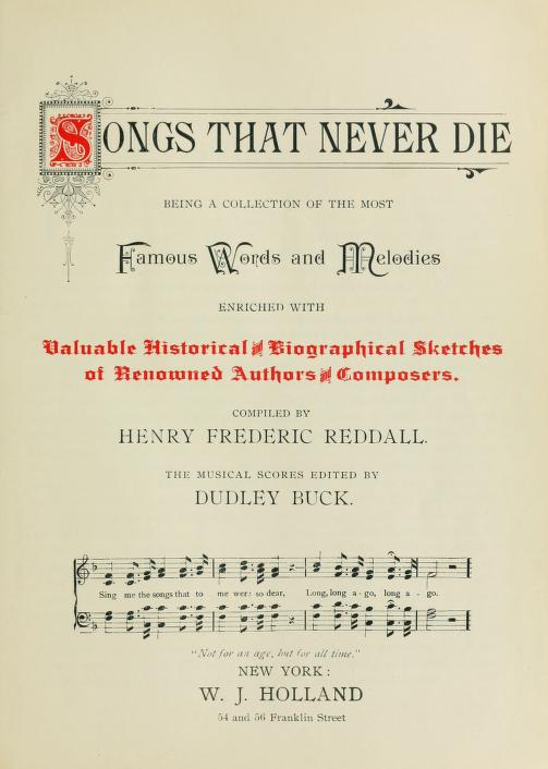16. Songs That Never Die, 1894